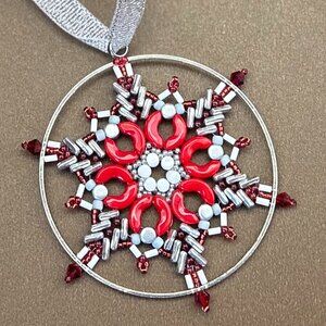 Star Ornament for Christmas - Beaded Ma Star - Star Decoration - Christmas Tree